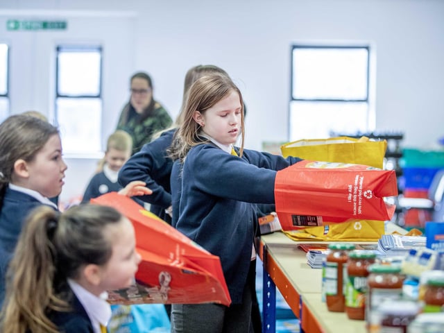 70 bags of food were packed by the 11 hardworking students, who learnt the importance of showing kindness and empathy to the community.