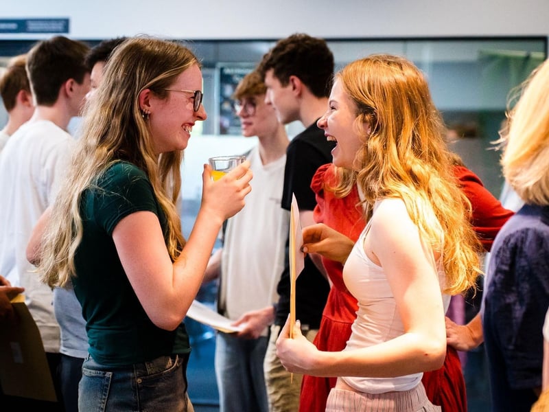 Celebrating A level success at Wellingborough School