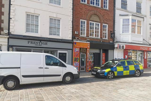 Police were still on the scene today (Thursday) following the raid last night (Wednesday)