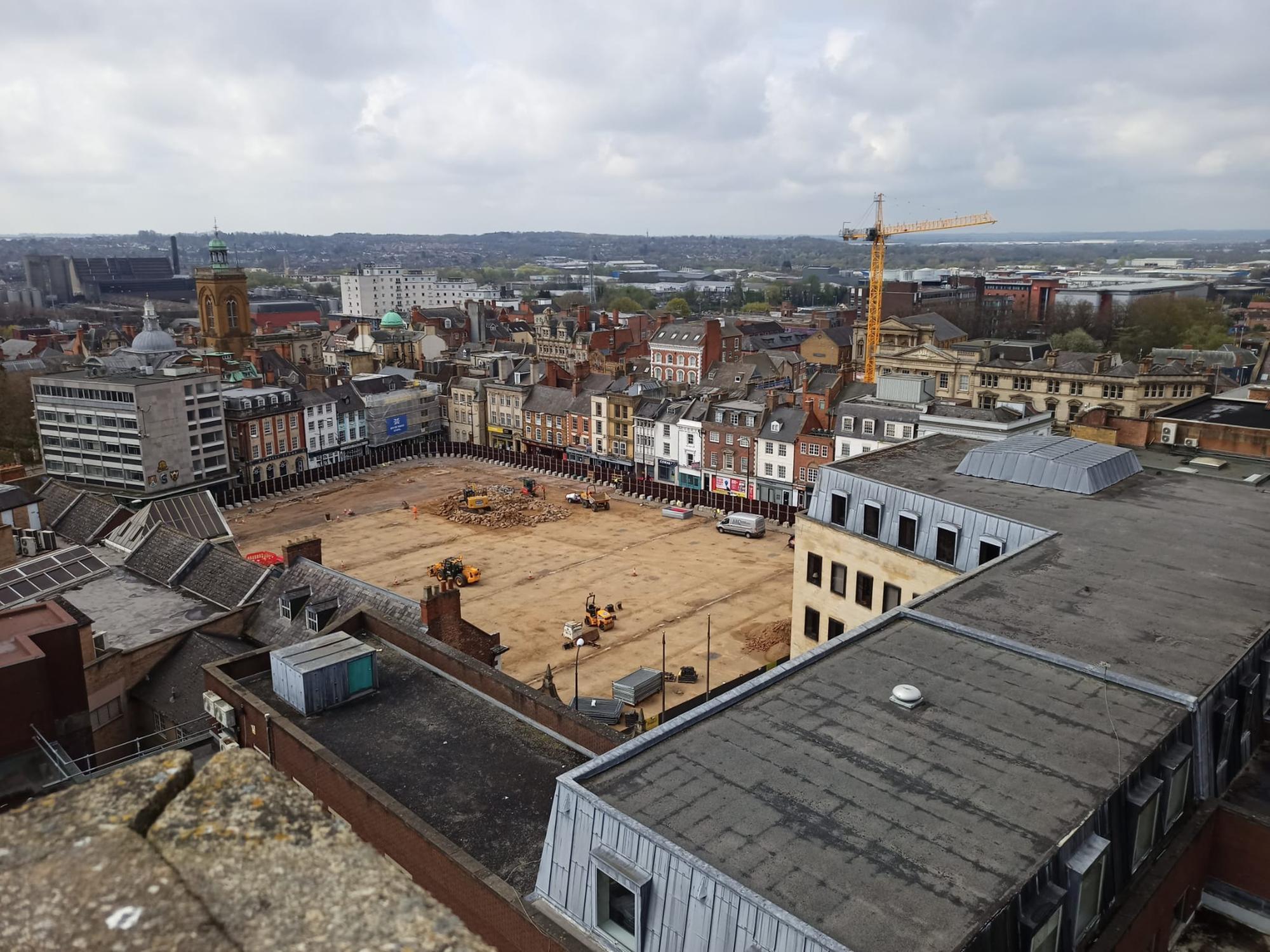 PICTURES: Take a look at Northampton's Market Square as £8.4million redevelopment works hit first major milestone - Vimarsana News