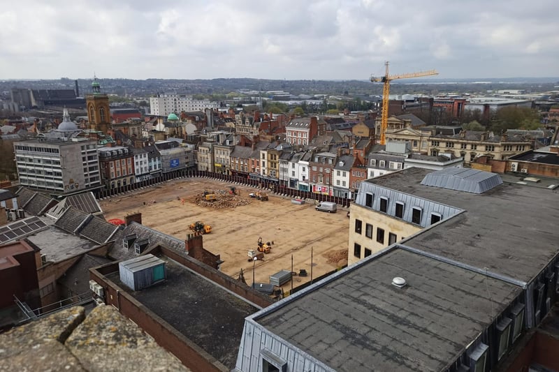 Works are progressing at Market Square