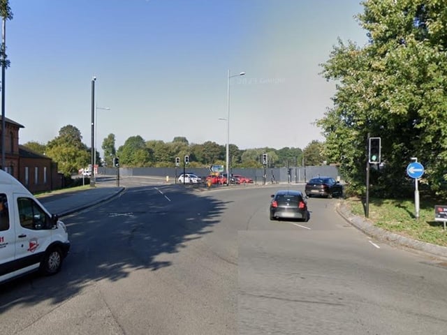 There were two serious accidents on the roundabout at St Peter's Way between 2018 and 2022