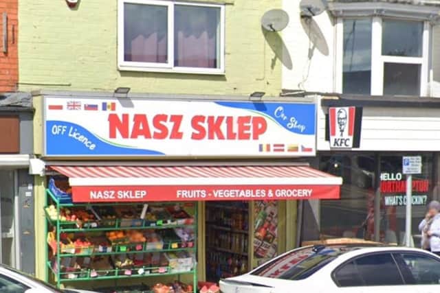 The incident happened at the Nasz Sklep shop on Kingsthorpe front.