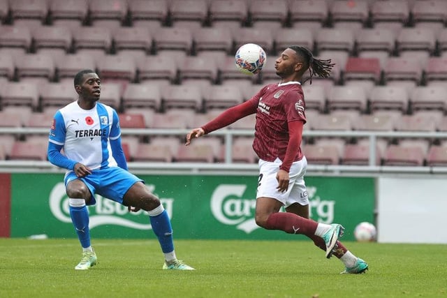 As good as anyone in claret. Had the beating of Ogungbo in the first half and then created two good chances in the second, including setting up Hoskins for a one-on-one opportunity shortly before Barrow went 2-1 ahead... 7 CHRON STAR MAN