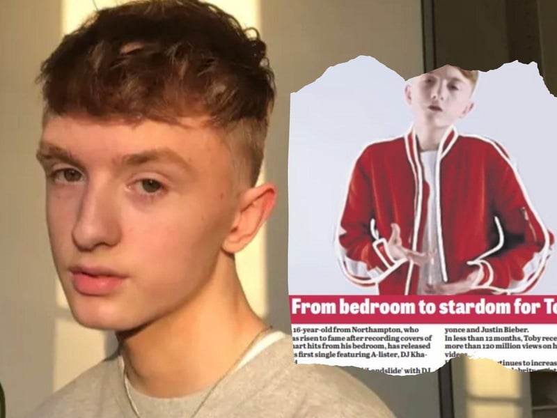 Toby Randall from Northampton first started recording covers in his room when he was 14. After being flown stateside by NBC to perform on a hit show, his performance of John Legends 'All of Me' was watched by more than 11 million. His talent was spotted by Rihanna and he signed a worldwide record deal with Jay-Z’s label Roc-Nation.  He has 5.3m TikTok likes and a huge 1.22m YouTube subscribers.