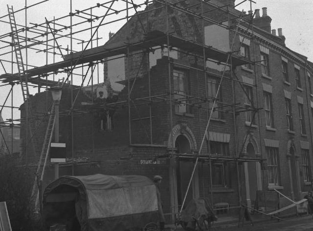 Castilian Street demolition February 11, 1960