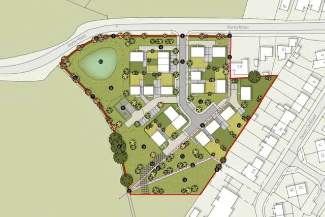 Illustrative masterplan for the rejected 19 homes in Kilsby.