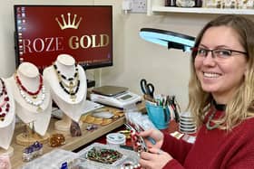 Roze Gold Jewellery Shop, located in Gold Street Mews, is a passionate small business that specialises in buying and selling gold and crafting custom-made crystal jewellery.