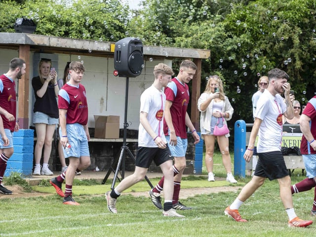 Hundreds gathered to remember 20-year-old Northampton amateur footballer Luke, who sadly died in January