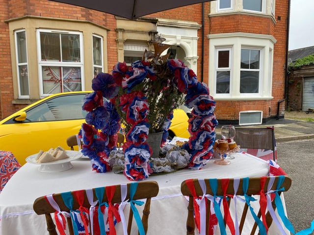 Street party goers in Ashburnham Road, Abington enjoyed live music, a raffle and a game of pin the crown on the Queen.