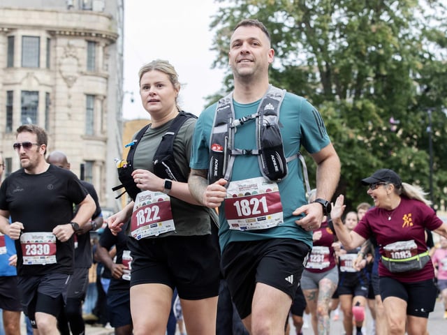 Hundreds of runners took part in the half marathon around the town on Sunday September 14.
