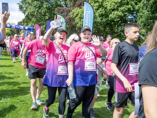Abington Park turned pink on Sunday July 14 for the 3k and 5k Race for Life events.