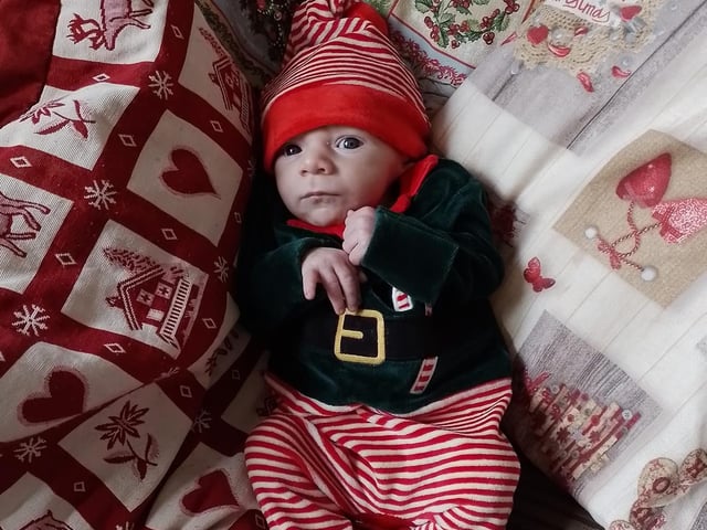 Three-week-old Oscar.