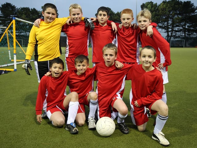 A football tournament at Unity College, organised by Northampton School Sports Partnership. Pictured: Chiltern Primary School team.