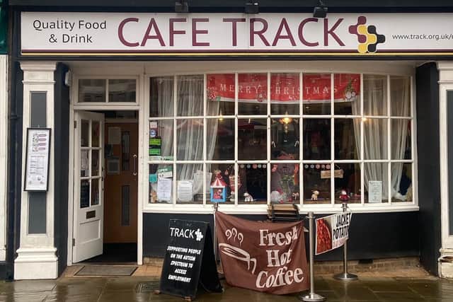 Cafe Track, in the Market Square, could not believe that amount of money had been raised in aid of them.