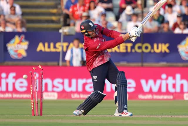 Louis Kimber is bowled (Picture: Peter Short)
