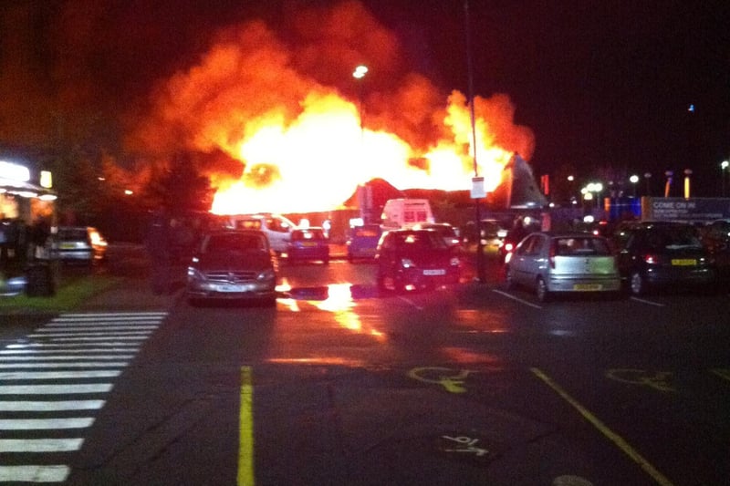 Fire at Red Hot World Buffet in Northampton. 18.12.13 Picture: Amber Doyle