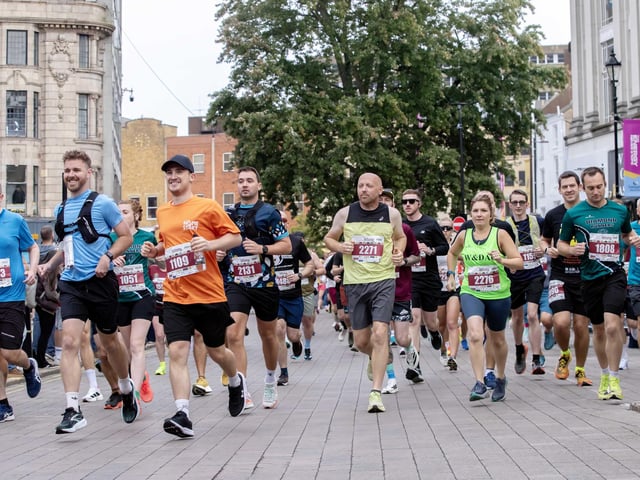 Hundreds of runners took part in the half marathon around the town on Sunday September 14.