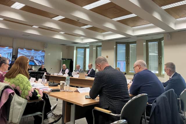 The panel quizzed preferred candidate Jonny Bugg (right) on what he would do in his postition of chief executive (Picture credit: Nadia Lincoln)