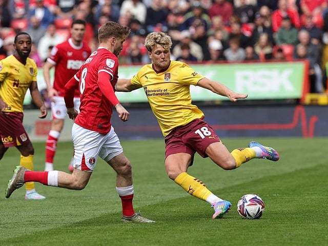 Played in a deeper role in Taylor's absence but still pushed forward and made those trademark runs into the box. Would likely have headed Cobblers level if not for McIntyre's crazy handball. Wanted to take the penalty but Costelloe wasn't going to let go of the ball. Was cautioned for his part in a late fracas... 7