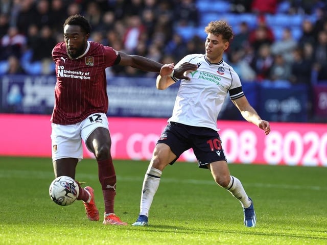 Bolton would have scored more if not for his interventions at the back. Made a goal-saving block from Morley and there were one or two other well-timed interceptions. Clipped in a lovely cross for Hoskins to head home... 7