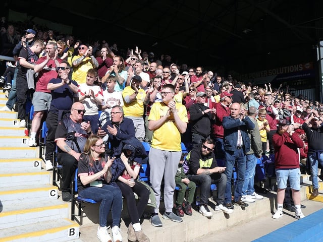 Tom Eaves described the away support as 'electric'
