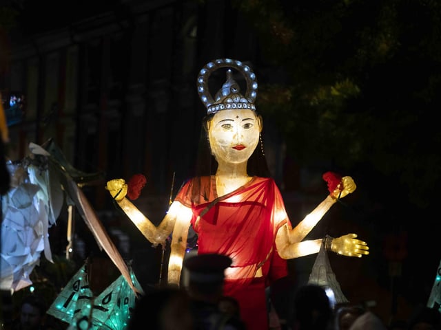 Celebrations for the festival of lights included a parade and entertainment in Northampton town centre on Saturday (November 4).