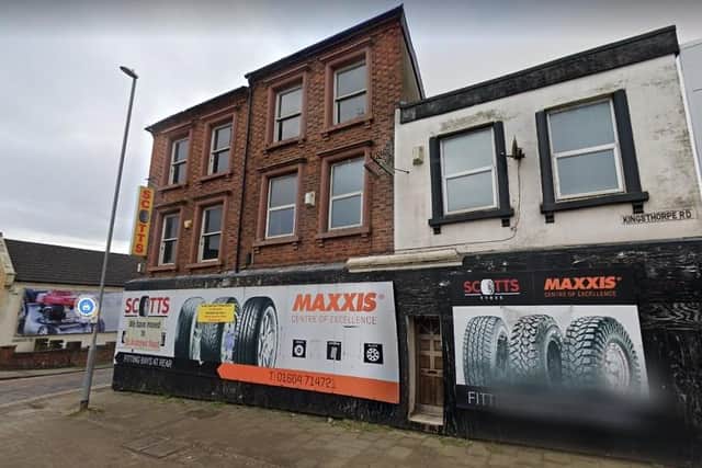 Plans have been submitted to convert the former Scotts Tyres shop into a block of 12 flats