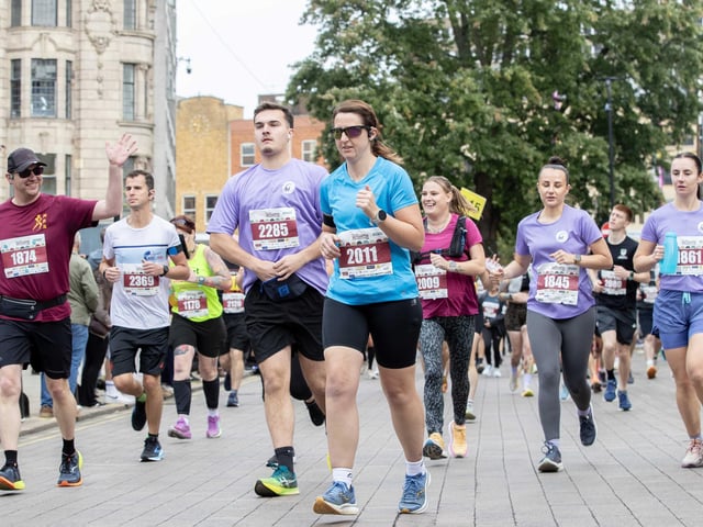 Hundreds of runners took part in the half marathon around the town on Sunday September 14.