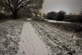 A weather warning is in place for snow and ice in parts of Northamptonshire.