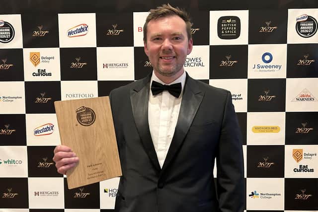 Tom McManus, who was named F&B Achiever, joined the 56-year-old family-run McManus Pub Co. in 2019 and has held his post as operations director for the past 18 months.