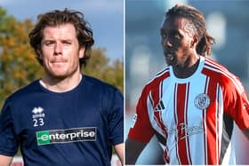 Alex Whittle (left) has signed for Brackley Town, whereas I-Lani Edwards (right) has left on loan. (Photo credit: Pete Keen)