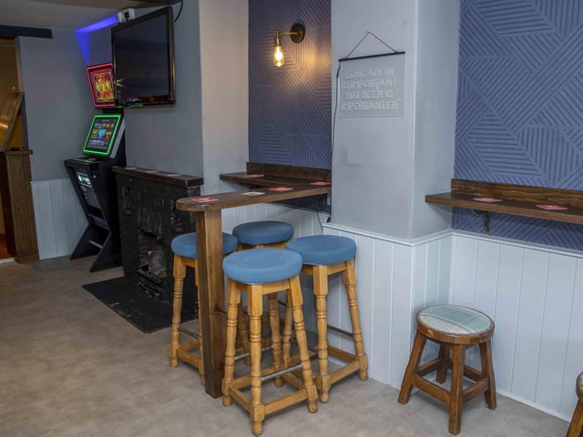 The cosy village pub has recently reopened after a stylish new refurbishment