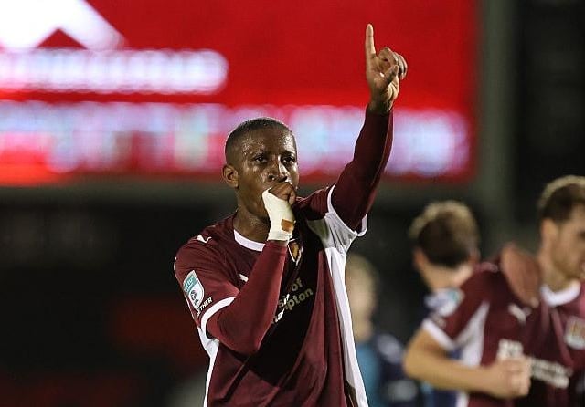 His first Cobblers goal owed to something of a goalkeeping error but it was still a good, clean strike into the bottom corner and he deserved it. His marauding runs through the middle of the pitch constantly had Wycombe scurrying back to their own goal... 7.5