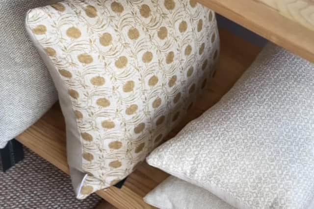 The soft furnishings span feather cushions, made-to-measure curtains and blinds, table linen and blankets – and Louise is the mastermind behind the meticulous attention-to-detail that goes into creating the products.