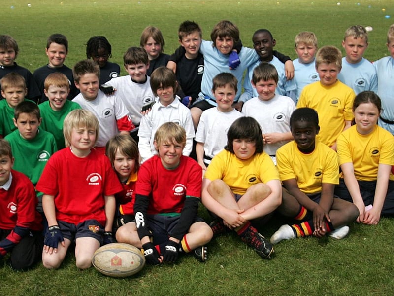 A gifted and talented rugby programme at Overstone Primary School for children from schools around the county