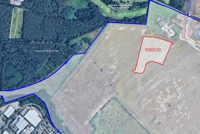Barratt Homes Northampton has been given permission to build 169 homes as part of its 'Phase B' plans at Dallington Grange. The homes will be built within the red boundary pictured.