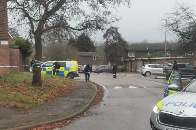 A murder investigation has been launched after a man in his 20s died following an incident in Flaxwell Court. Photo: Logan MacLeod.