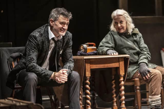 Tom Chambers and Susie Blake in Murder in the Dark. Photo by Pamela Raith