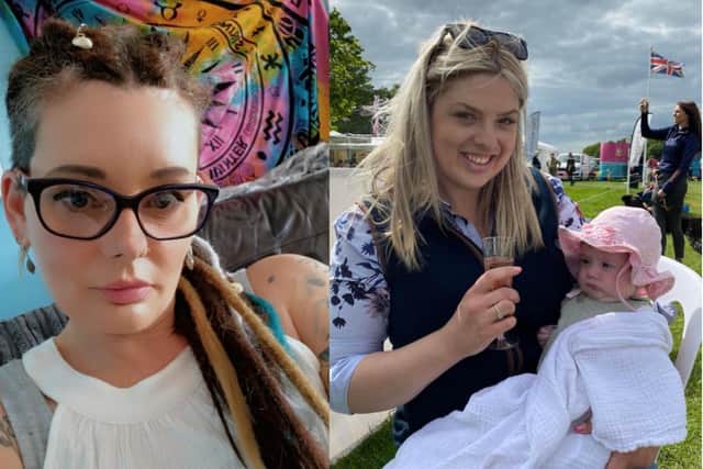Tracy Hurley and Charlotte Smith with daughter Jessica