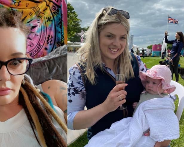 Tracy Hurley and Charlotte Smith with daughter Jessica