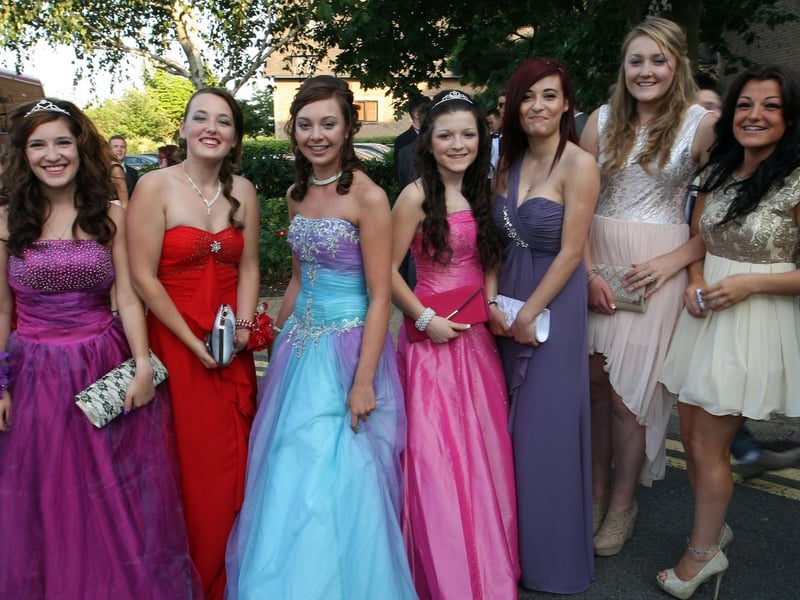 Northampton Academy pupils at prom in 2013.