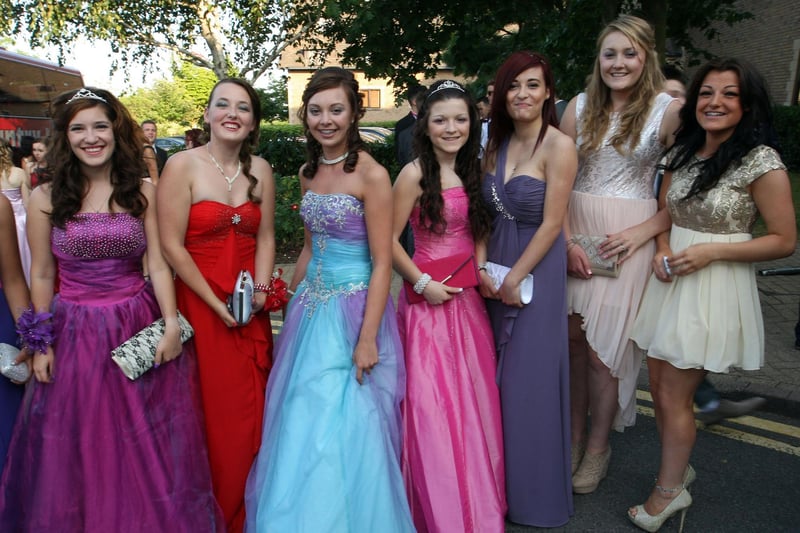 Northampton Academy pupils at prom in 2013.
