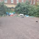 The fly-tipping that has now been cleared up in Sheep Street.
