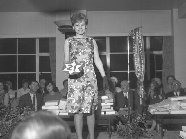 Looking Back old glass negs May 9, 1967 Northampton Carnival Queen competition
