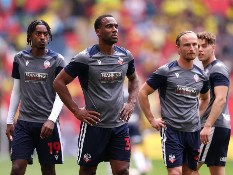 LONDON, ENGLAND - MAY 18: Cameron Jerome of Bolton Wanderers looks on during the warm up prior to the Sky Bet League One Play-Off Final match between Bolton Wanderers and Oxford United at Wembley Stadium on May 18, 2024 in London, England. (Photo by Alex Pantling/Getty Images) : Last club: Bolton WanderersPosition: attacker