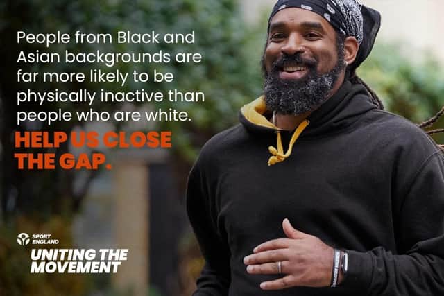 People from Black and Asian backgrounds are far more likely to be physically inactive than people who are white.