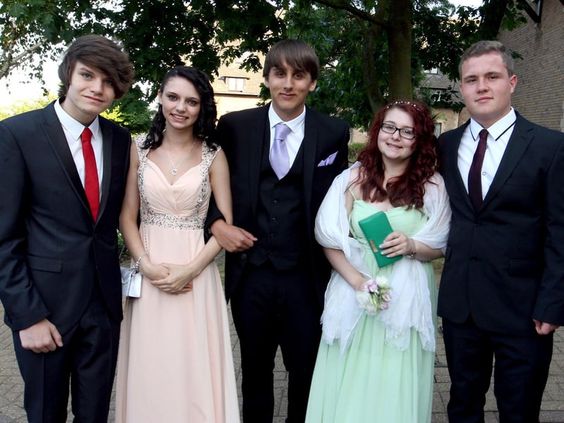 Northampton Academy pupils at prom in 2013.