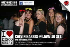 Nostalgic photos from when a young Calvin Harris played in town
