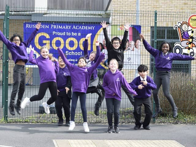 Pupils at Rushden Primary Academy